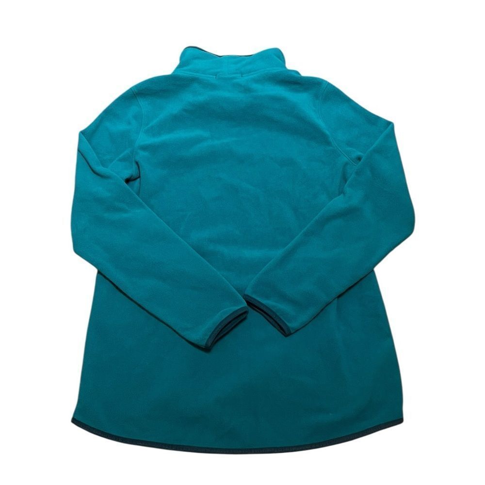 LL Bean Women’s Teal Fleece Pullover, Size M - Picture 3 of 8